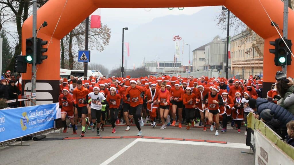 Partenza Corsa di Babbo Natale, quest'anno arriverà nel Villaggio Natalizio della Birreria Pedavena